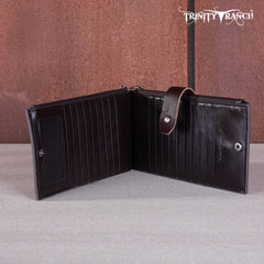 Trinity Ranch Hair-On Cowhide Bi-Fold Wallet/Card