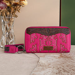 Wrangler Tooled Fringe Crossbody Bag