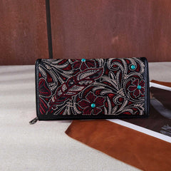 Montana West Embroidered Floral Cut-out Cut-out Collection Wallet