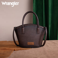 Wrangler Braided Ombre Leather Tote Bag Set