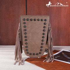 MW1250-198 Montana West Fringe Belt Bag Sling Bag