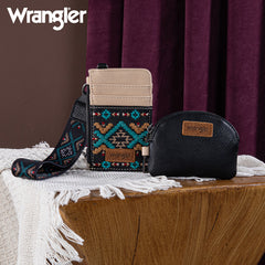 Wrangler Aztec Embroidered Whipstitch Tote Bag Set
