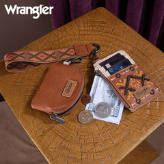 Wrangler Aztec Embroidered Whipstitch Tote Bag Set
