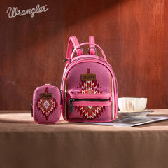 Wrangler Southwestern Knitted Mini Backpack With Coin Pouch