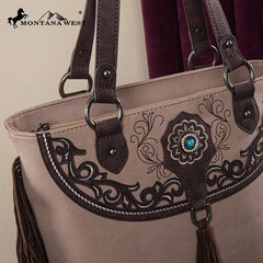 Montana West Cut-out Fringe Concealed Carry Tote Set