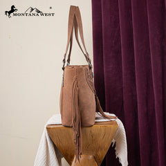 Montana West Cut-out Fringe Concealed Carry Tote Set