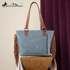 Montana West Cut-out Fringe Concealed Carry Tote Set