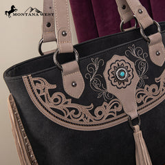Montana West Cut-out Fringe Concealed Carry Tote Set