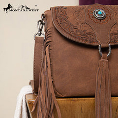 Montana West Flap Fringe Crossbody Purse