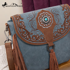 Montana West Flap Fringe Crossbody Purse