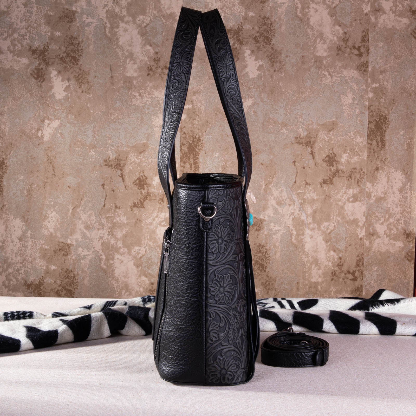 2024 New Wrangler Hair-On Cowhide Tote/Crossbody Bag Collection - Cowgirl Wear