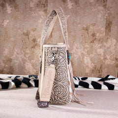 2024 New Wrangler Hair-On Cowhide Tote/Crossbody Bag Collection - Cowgirl Wear