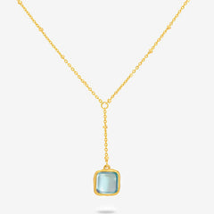 Wrangler Gold Plated Minimalist Pendant Necklace and Earrings Set