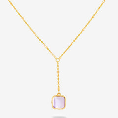 Wrangler Gold Plated Minimalist Pendant Necklace and Earrings Set