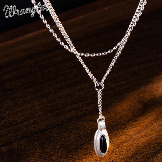 Wrangler Women's Stacked Charm Necklaces