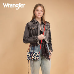 Wrangler Cow Print Crossbody Purse