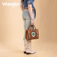 Wrangler Aztec Pattern Print Tote Bag