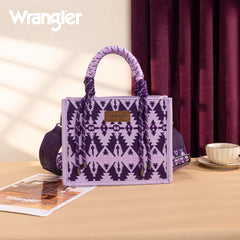 Wrangler Southwestern Print Rope Tote Bag