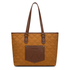Wrangler Quilted Tote Bag Detachable Card Holder
