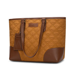 Wrangler Quilted Tote Bag Detachable Card Holder