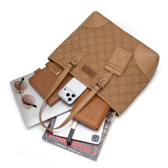 Wrangler Quilted Tote Bag Detachable Card Holder