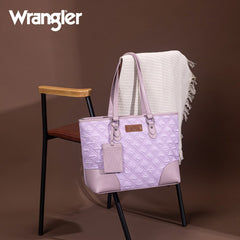 Wrangler Quilted Tote Bag Detachable Card Holder