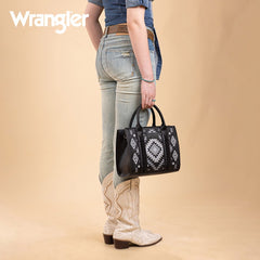 Wrangler Aztec Pattern Print Tote Bag