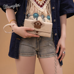 Wrangler Aztec Embroidered Tote Bag