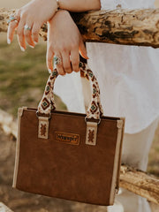 Wrangler Aztec Print Tote/Crossbody