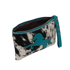 Montana West Hair-On Cowhide Leather Wristlet