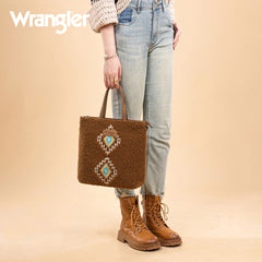 Wrangler Sherpa Aztec Sherpa Tote Bag