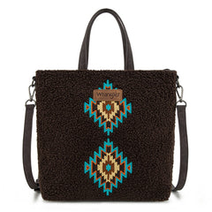 Wrangler Sherpa Aztec Sherpa Tote Bag