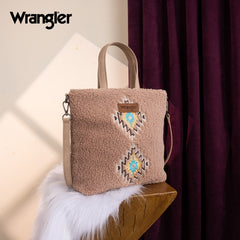 Wrangler Sherpa Aztec Sherpa Tote Bag