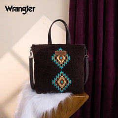 Wrangler Sherpa Aztec Sherpa Tote Bag