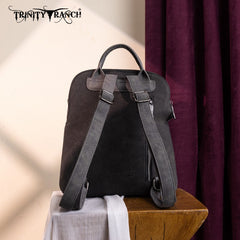 Trinity Ranch Aztec Tooled Fringe Concealed Carry Backpack