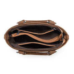 Trinity Ranch Floral Tooled Fringe Tote Bag