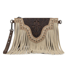 Trinity Ranch Floral Tooled Crossbody Purse