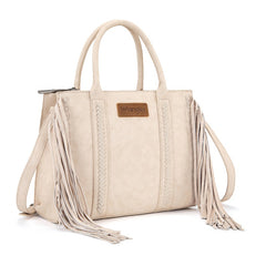 Wrangler Western Braided Fringe Tote Bag