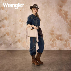 Wrangler Western Braided Fringe Tote Bag