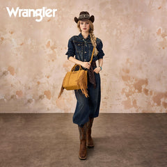 Wrangler Western Braided Fringe Tote Bag