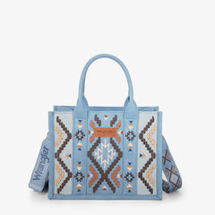 Wrangler Aztec Embroidered Whipstitch Tote Bag Set