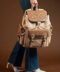 Wrangler Floral Tooled Vintage Backpack