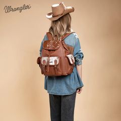 Wrangler Hair-on Cowhide Backpack