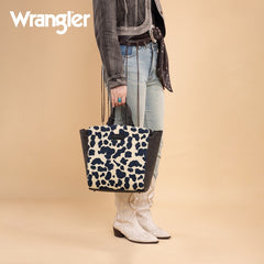 Wrangler Cow Print Concealed Carry Tote Bag