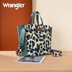 Wrangler Cow Print Concealed Carry Tote Bag