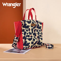 Wrangler Cow Print Concealed Carry Tote Bag