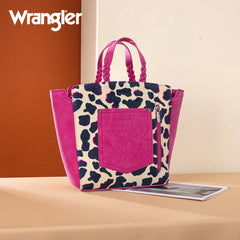 Wrangler Cow Print Concealed Carry Tote Bag
