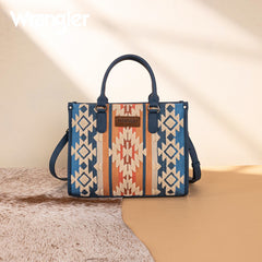 Wrangler Sherpa Aztec Canvas Concealed Tote Bag