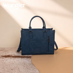 Wrangler Sherpa Aztec Canvas Concealed Tote Bag