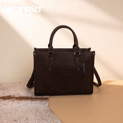 Wrangler Sherpa Aztec Canvas Concealed Tote Bag